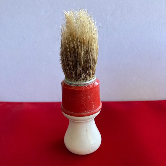 Antique Shaving Brush Broochas GALAN Patented Mens Grooming Natural Bristols - Picture 6 of 9